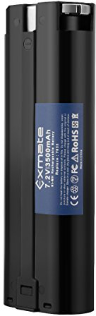 Exmate Batteria sostitutiva Ni-MH da 7,2 V 3500 mAh per Makita 7000 7002 7033 191679-9 632002-4 632003-2 192532-2 192695-4