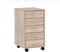 Finebuy Rollcontainer 33 x 63 x 38 cm Holz Schubladenschrank Schreibtisch, Büro Schrank mit 5 Schubladen, Container Rollschrank klein Standcontainer schmal, Schreibtischcontainer mit Rollen