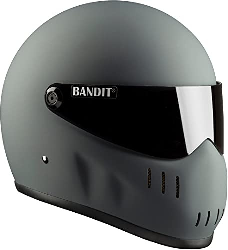 Bandit XXR Motorradhelm, grau matt, 2XL (63/64) | Fiberglas-Helmschale