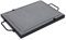 Fonderia Bongiovanni | Piastra in Pietra Lavica | Pietra per Cucinare | 50x30 cm | Telaio Manici | pietra per barbecue | pietra lavica per carne | bistecchiera in pietra lavica | Rettangolare