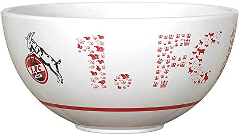 1. FC Köln Müslischale - Schriftzug Piktogramme - Schale - Plus Lesezeichen I Love Köln