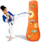 Novelty Place Kid's aufblasbarer Boxsack - 4 Fuß hoch Freistehender Buddy - Hit & Bounce Back Air Bop Spielzeug Spaß für alle Altersgruppen Jungen Mädchen Kinder Fitness & Stressabbau