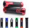 Area1 universal Motorrad Motorroller Lenkergriffe rot 2 Stück 22/24mm für z.B. Duke SMC/R MT07/09/125 Z900/650/500/125 YZF CMX CB500 Hornet SV650 GSXS/R GSF TPH NRG Aerox Jetforce Runner