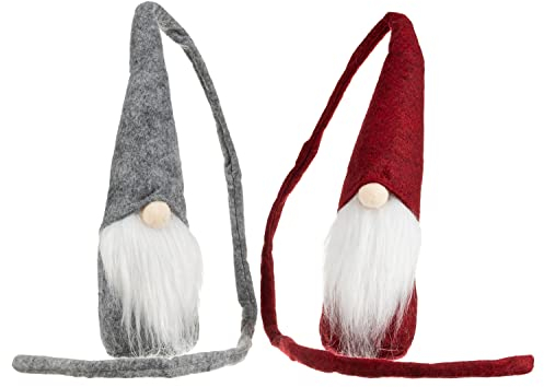 MT MALATEC Weihnachtsdeko 29cm Wichtel Zwerge Stoff Dekofigur 17251