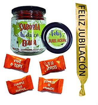 Tarro de caramelos y banda de Jubilación (TA01B)