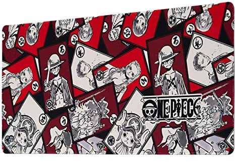 Grupo Erik: Tappetino Mouse One Piece | Tappetino mouse Anime XXL, base antiscivolo, 100% waterproof e con rifiniture di qualità, 80 x 35 cm, Gadget One Piece Anime