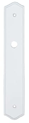 DOOR TOOLS Plaque propreté 195 mm tradition bois BLANC Bec de Cane