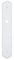 DOOR TOOLS Plaque propreté 195 mm tradition bois BLANC Bec de Cane