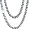 Cuban Link Chain for Women Small Dainty Choker Necklace Silver Curb Necklace for Pendants Stainless Steel Jewelry Hiphop