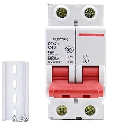 Luftschutzschalter, 2P AC Miniatur Leitungsschutzschalter DIN Schienenmontage Leitungsschutzschalter AC Trenner, Solar PV System Isolator