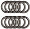 XCSJ 10pcs 49mm Runde Karabiner Schwarz Sehr Robust Zinklegierung Runde Karabiner Karabiner Ring Karabiner Rund Karabinerhaken Rund Für Schlüsselanhänger Tasche Schmuck Diy Handwerk Machen (49.00)