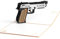 ENJOYPRO 3D Gun Pop Up Karte mit Umschlag, Geburtstagsgeschenk für Vater, Mutter, Ehemann, Ehefrau, Sohn, Tochter, Papa, Mutter, Großvater, Enkel, Männer, Frauen (3D Gun, 1 Stück)