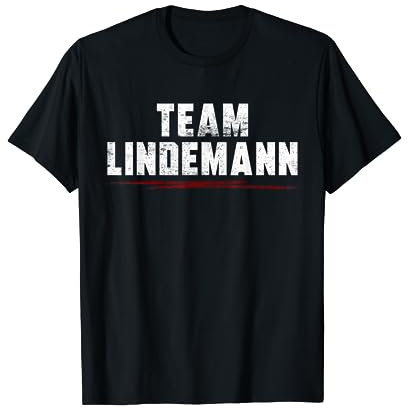 Team Lindemann Geschenkidee Mit Familienname Lindemann T-Shirt
