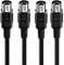 Xahpower 3 Meter MIDI Cable, 2-Pack Male to Male 5-Pin MIDI Cables - Compatible With Keyboard, Synth, Piano, Sampler, External Sound Card, Electronic Drums