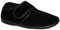Diabetic Orthopedic Men's Easy Close Wide-Fitting Touch Close Bar-strap Shoe Slippers Sizes 6-14 (Black Extra Wide, UK Footwear Size System, Adult, Men, Numeric, X-Wide, 10)