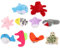 DIKACA 10St schildkröte Turtle saufkrake stofftier Hoe Toys die Kinder garkörbchen spielzeuge Lobster kinderf estragon Hey oktopussi Kinder Ruthe he' Puppen Puzzle Marionette Handpuppe