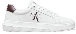 Calvin Klein Damen Cupsole Sneaker Chunky Schuhe, Mehrfarbig (Bright White/Andorra), 40
