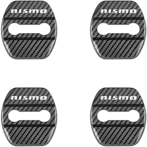 4pcs Car Styling Door Lock Cover for Nismo,Stainless Steel Car Door Lock Cover Protection Guard Auto Accessories