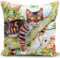 Kissenbezug 40x40 cm kissen mit katzenmotiv deko Katzen Geschenk für katzenliebhaber Frauen für sofakissen kissenbezüge dekokissen couchkissen kissenhülle Schlafzimmer Wohnzimmer Zimmer zierkissen