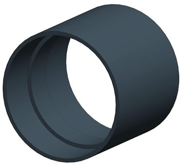 4Home&Garden | Einzelteile Dachrinnensystem RG 100 Typ 300 Fallrohr DN 60 | Kunststoff PVC Anthrazit | Verbinder Stutzen Rinnenhalter (Rohrverbinder)