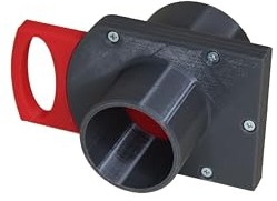 GENERIC DN 40mm auf DN 50mm Luft-Absperrschieber | Blastgate Kombi | Reduzierung | Werkstattabsaugung | Absauganlage | Luftregulierung | Späneabsaugung | Abluft-Sperrschieber | Staubsammler
