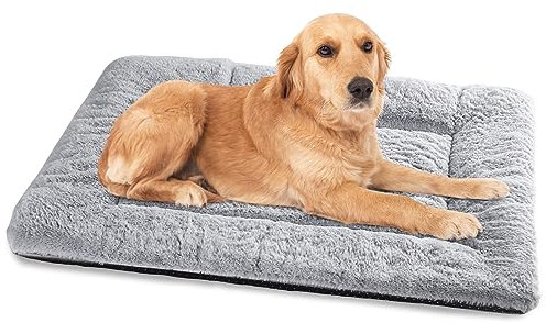 Baodan Hundebett Grosse Hunde, Hundekissen Waschbar Dog Bed - 122x75 cm Superweich Katzenbett mit Rutschfester Unterseite - Grau