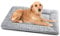 Baodan Hundebett Grosse Hunde, Hundekissen Waschbar Dog Bed - 122x75 cm Superweich Katzenbett mit Rutschfester Unterseite - Grau