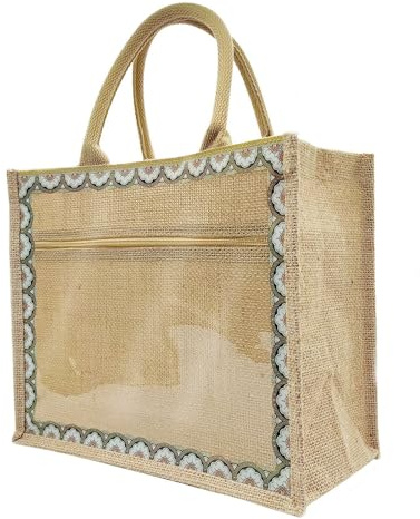 Lebartm DIY Tote Bag Handbag Without Canvas Pattern Reusable Handmade Shopping Bags