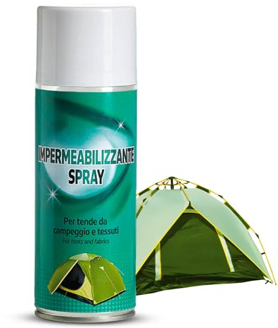 Avilia Spray Impermeabilizzante Siliconico per Tende da Campeggio - Protezione da Pioggia e Acqua per Tessuti, Inodore, Incolore, Lucidante, Antistatico, 400ml