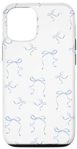 Zierliche Schleifen Kokette Blau Bänder Schleifen Aquarell Mädchen Hülle für iPhone 12/12 Pro