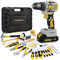 20V Brushless Drill Tool Set: Cordless Power Drill with 2.0Ah Battery,119 PCS Combo Drill Tool Kit for Men, 10mm 3/8 Keyless Chuck, 21+1 Torque Setting Power Drill Kit for DIY Garden House Repair