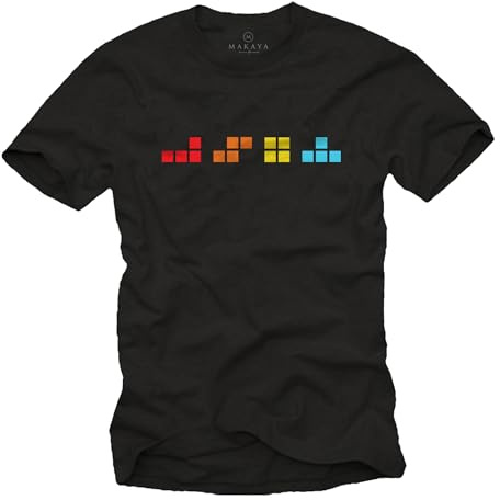 MAKAYA Gamer T-Shirt für Männer mit Gaming Motiv Nerd Geschenke für Computer Spieler