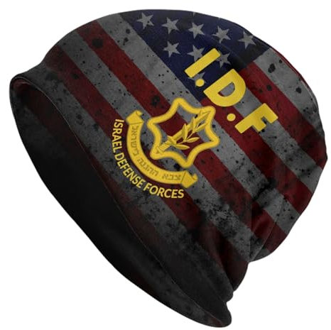 Unisex Klassische Beanie Mütze IDF Israelische Verteidigungsstreitkräfte Slouch Beanie Modisch Wintermütze Mode Beanie Mütze Für Ausflüge Schlaf Winter