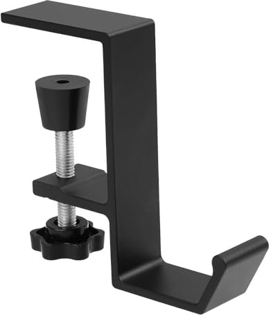 Supporto Cuffie,Supporto per Cuffie Sotto la Scrivania Supporto Regolabil per Cuffie Supporto per Cuffie da Gioco Gancio Universale per Cuffie Supporto per Chiavi (gancio monostrato)