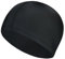 Badekappe Unisex Schwimmkappe UV Schutz Schwimmmütze Ohrenschutz Schwimmhaube Elastisch Bademütze Anti Rutsch Swimming Cap Badehaube für Herren Damen Lange Kurzes Haar Schwarz