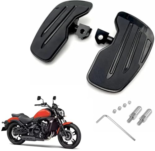 AeolianRiders Reposepieds avant de moto, repose-pieds pour conducteur pour Kawasaki Vulcan S 650 2015-2024, repose-pieds pour le conducteur, repose-pieds pour autoroute en aluminium, accessoires (Noir