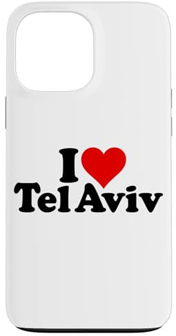 ICH LIEBE HERZ TEL AVIV Hülle für iPhone 13 Pro Max
