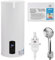 DAOHHFO Elektrospeicher Warmwasserspeicher 220V (60L, Leckage-Schutz, Praktische Dusche, Temperaturanzeige, 25-75°C) - 2000W Elektro Wandspeicher Tank-Wassererhitzer Boiler Wasserboiler