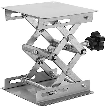 Holibanna Labor-scherenwagenheber Aus Edelstahl Wagenheberständer Für Labor Laborlift Mit Handrad Zum Höhenverstellen Geeignet Für Verschiedene Instrumente Und Behälter Öl Und