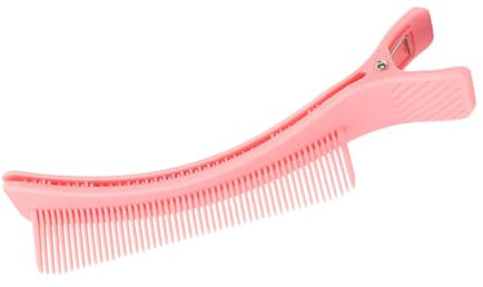 SAFIGLE Pince à Cheveux Professionnelle Pour Coupe Stylisme Outil De Coiffure Avec Peigne Accessoire Pour Salons Et Coupes à Couleur Rose