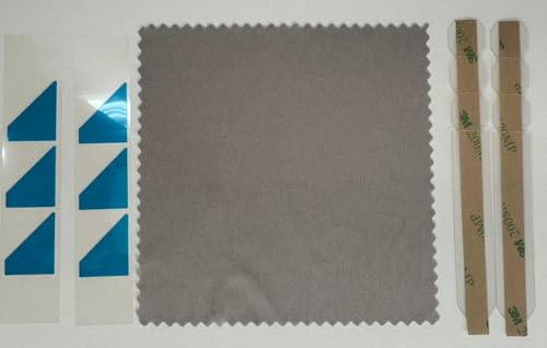 JiSiTeCai Privacy Screen Adhesive Strips and Slide Mount Holder Tabs for Computer Monitors and Laptops - Easy On-Off Your Security Filter with Replacement Kit for Monitor Laptop Privacy Protector