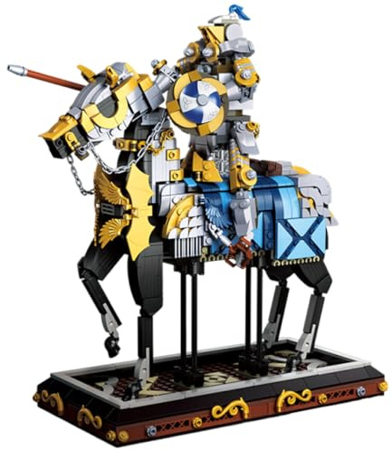Fuwraixis 1247 Stück Mittelalter Ritter Bauklötze, Spartaner Krieger Bausteine Spielzeug Modelle, Vintage Ritter Desktop Dekoration, Geburtstags Geschenke für Jugendliche und Erwachsene