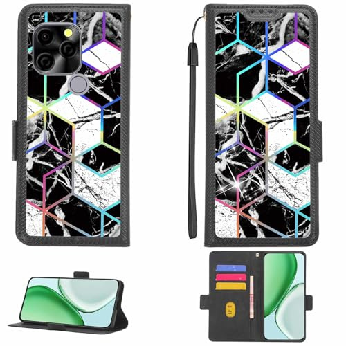 Aroepurt hülle Kompatibel Für Opel-Mobile Smart 65Q Hülle Case Handyhülle Schutzhülle [Mit 9H Härte HD Schutzfolie][RFID-Blockierung][Brechungseffekt] LPT-HS