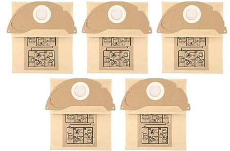 HPZIHUIT 5Pcs Vacuum Cleaner Paper Bags Garbage Rubbish Storage Backup Accessories for WD2250 A2004 A2054 MV2