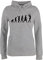 Pullover Damen Hoodie Frauen - Entwicklung und Outfit - Eisläuferin Evolution - L - Grau meliert - Skifahren Eiskunstlauf Pulli Wintersport