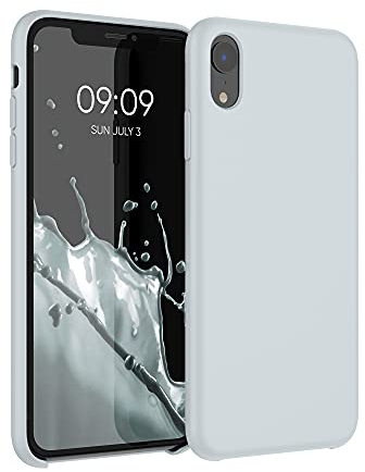 kwmobile Case Compatible with Apple iPhone XR Case - TPU Silicone Phone Cover with Soft Finish - Light Grey Matte