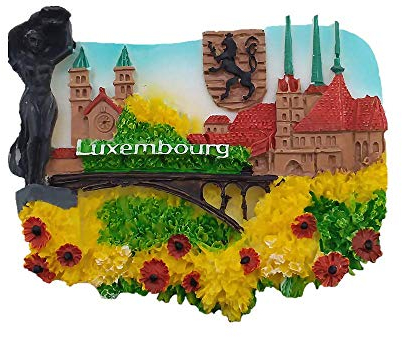 3D Luxemburg Kühlschrankmagnet Souvenir Geschenk Haus & Küche Dekoration Magnetaufkleber Luxemburg Kühlschrankmagnet Kollektion