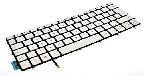 Dell XPS 13 9380 Alpine White UK English QWERTY Backlit Keyboard K6KPF