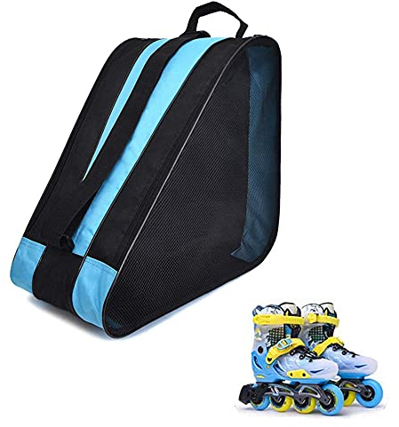 Qanye Rollschuh Tasche Kinder, Tasche für Inliner, Unisex Skate Bag, mit Griff und Verstellbarem Schultergurt, zum Aufbewahren von Schlittschuhen