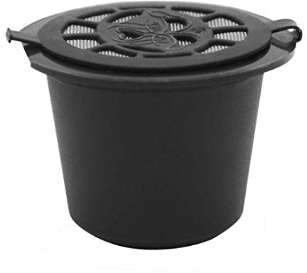 Cápsulas de café reutilizables reutilizables para dosificadores para máquinas Nespresso Filtro Negro